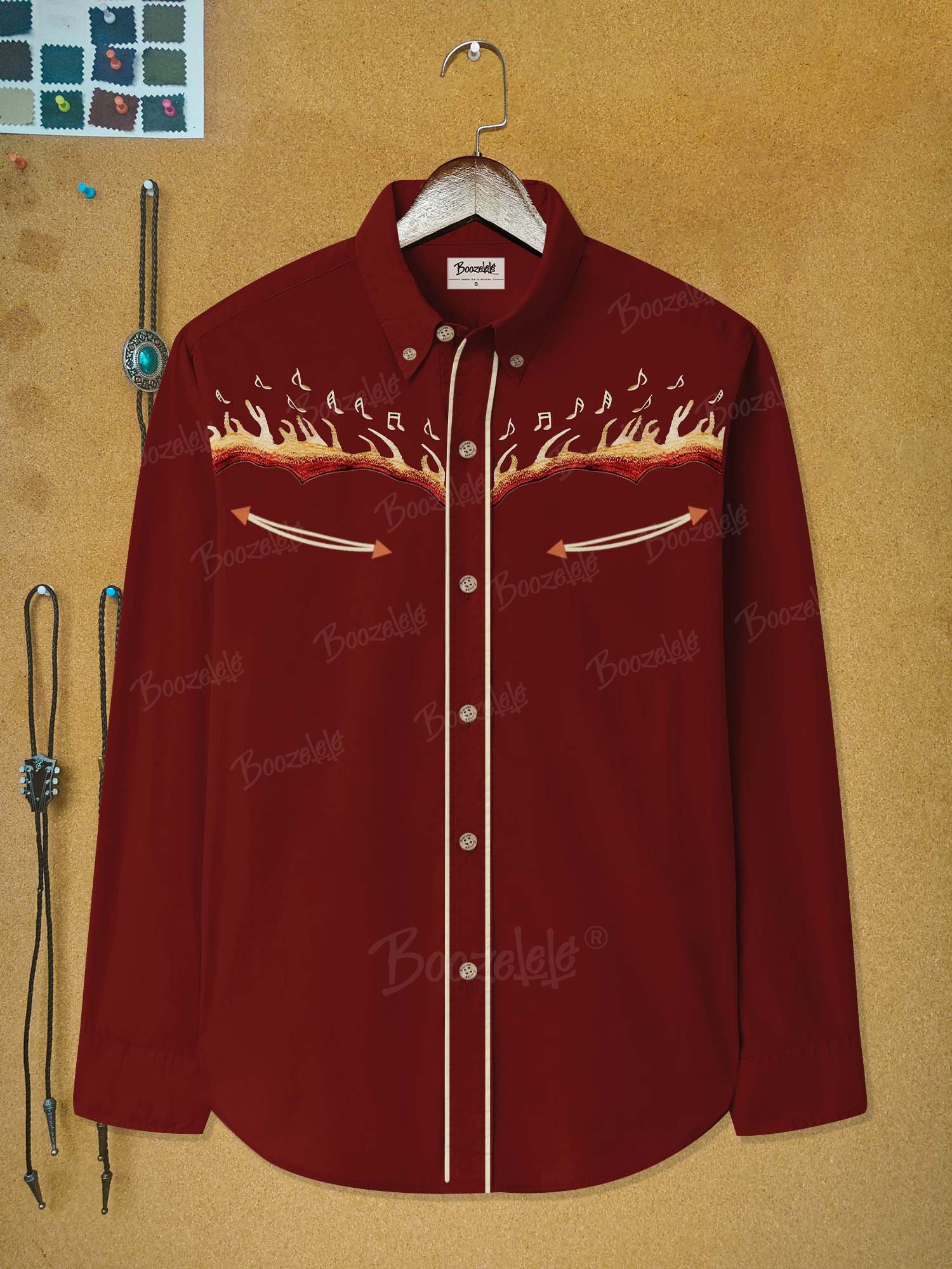 Fire Music - 100% Cotton Long Sleeves Shirt