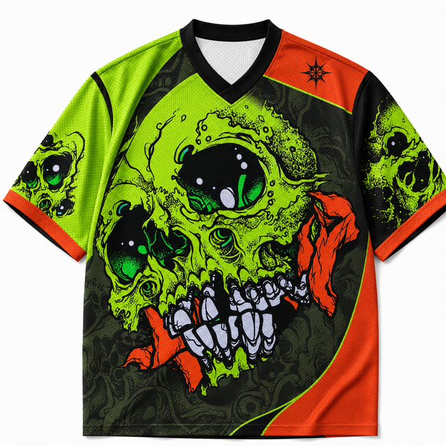 Street Toxic Skull Short Sleeve Jersey