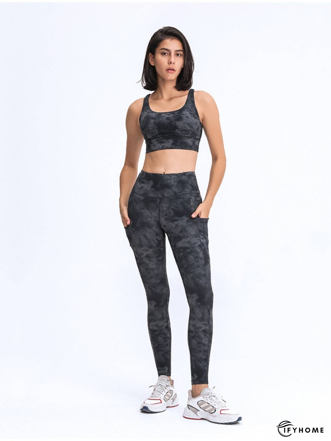 Wide Waistband Leggings with Pockets | IFYHOME