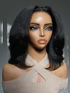 New Kinky Straight  Bob Wig Soft Layered Hair