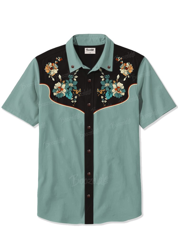 Blooming Flowers - 100% Cotton Shirt