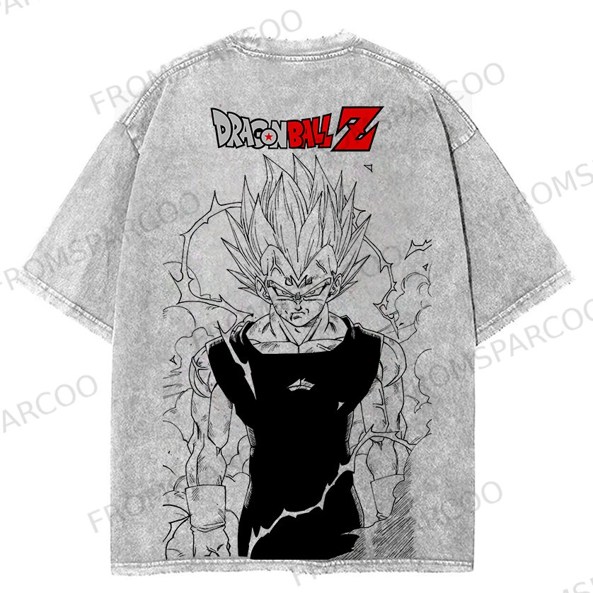 Vintage Batik Dragon Ball Anime Print T-Shirt