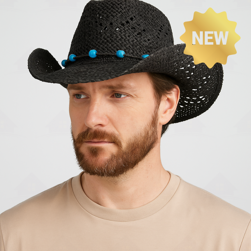 Home Prefer Hollow-Out Cowboy Hat &ndash; Lightweight, Breathable & Eco-Friendly Cellulose Fiber
