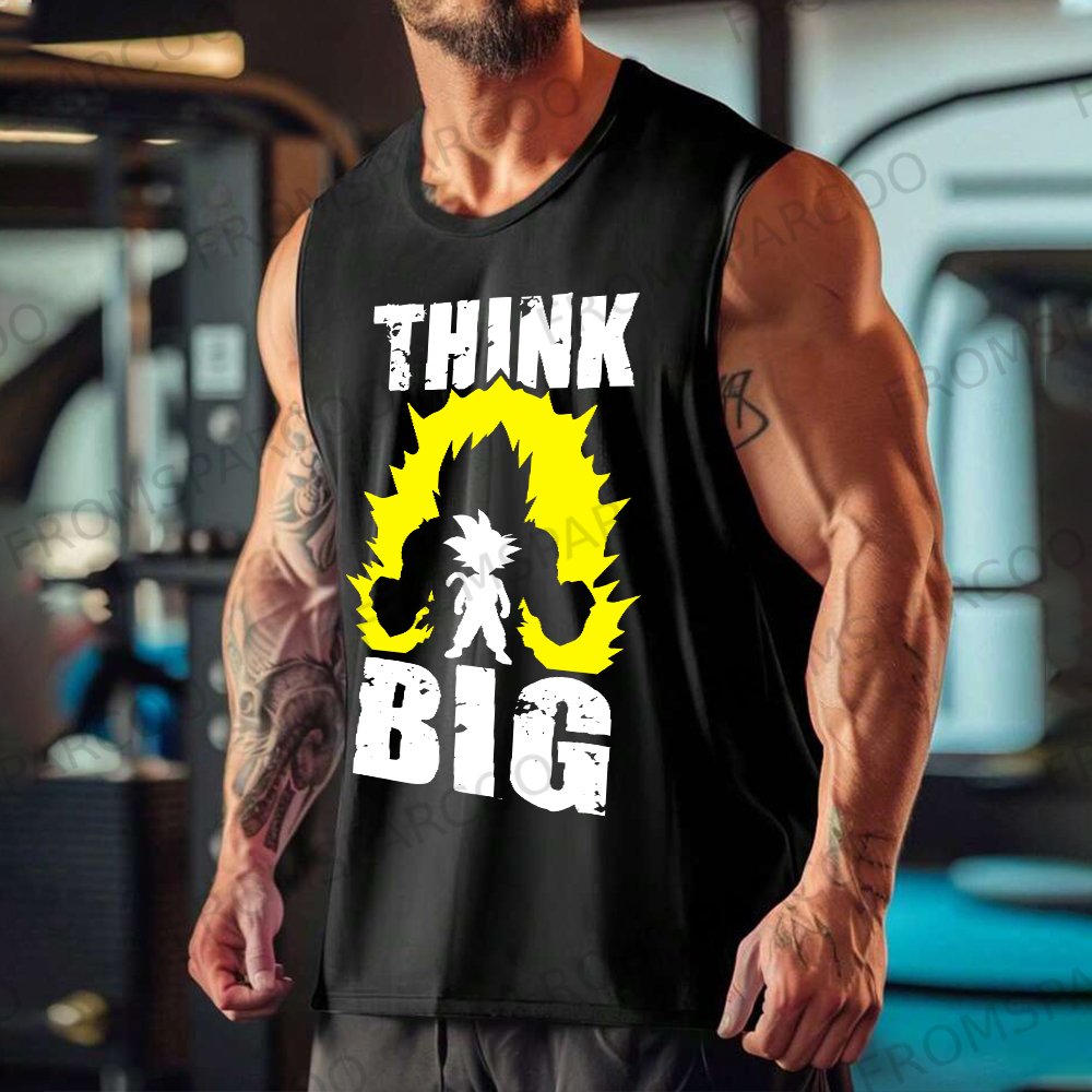 Men's Anime Print Ultimate Gym Tank Top