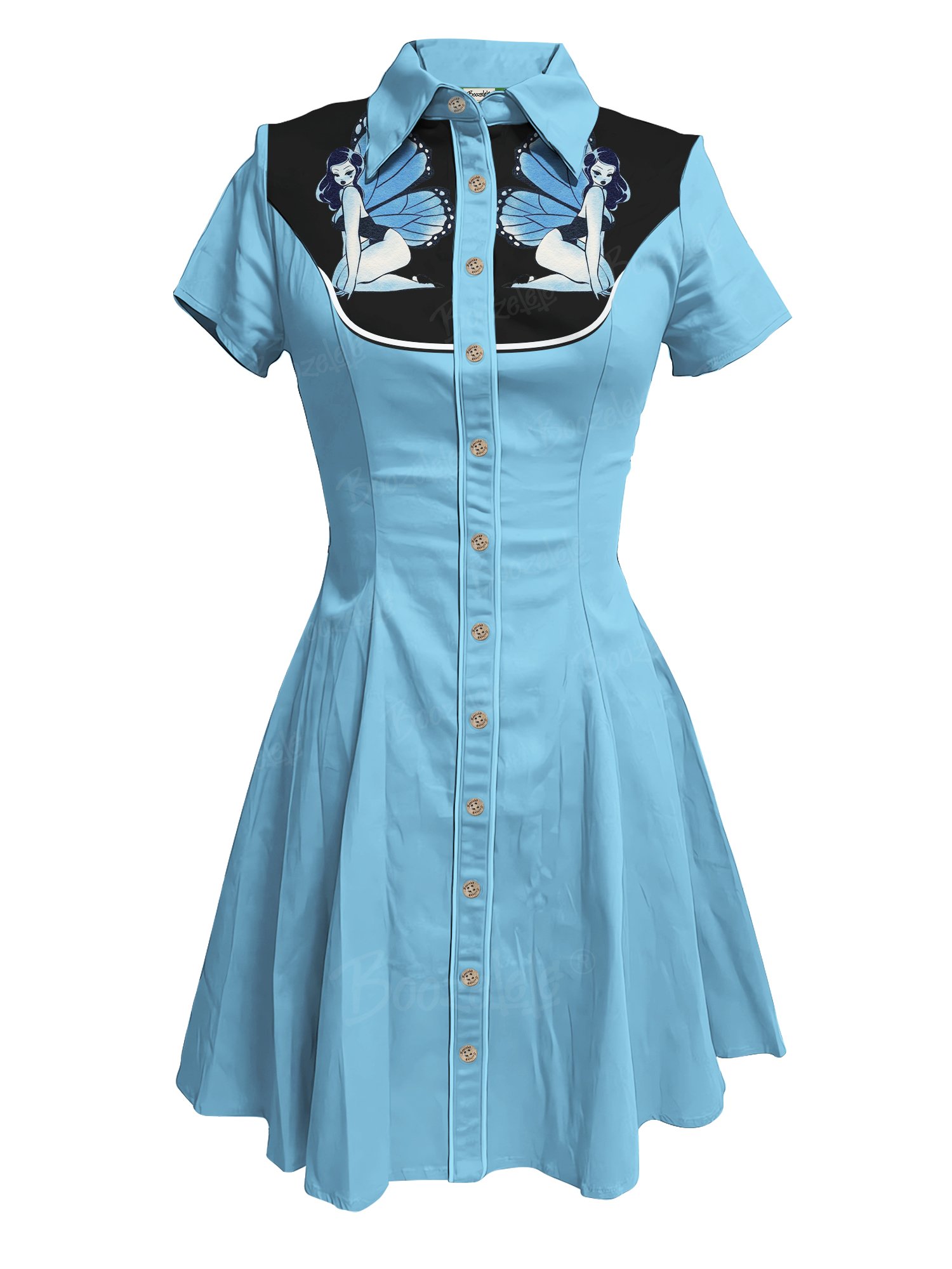 Vintage Butterfly Girl - 100% Cotton Dress
