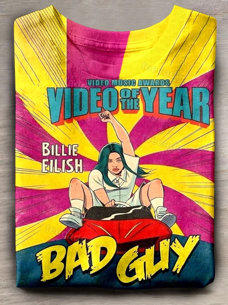 Teecade Billie Eilish Art Print T-shirt