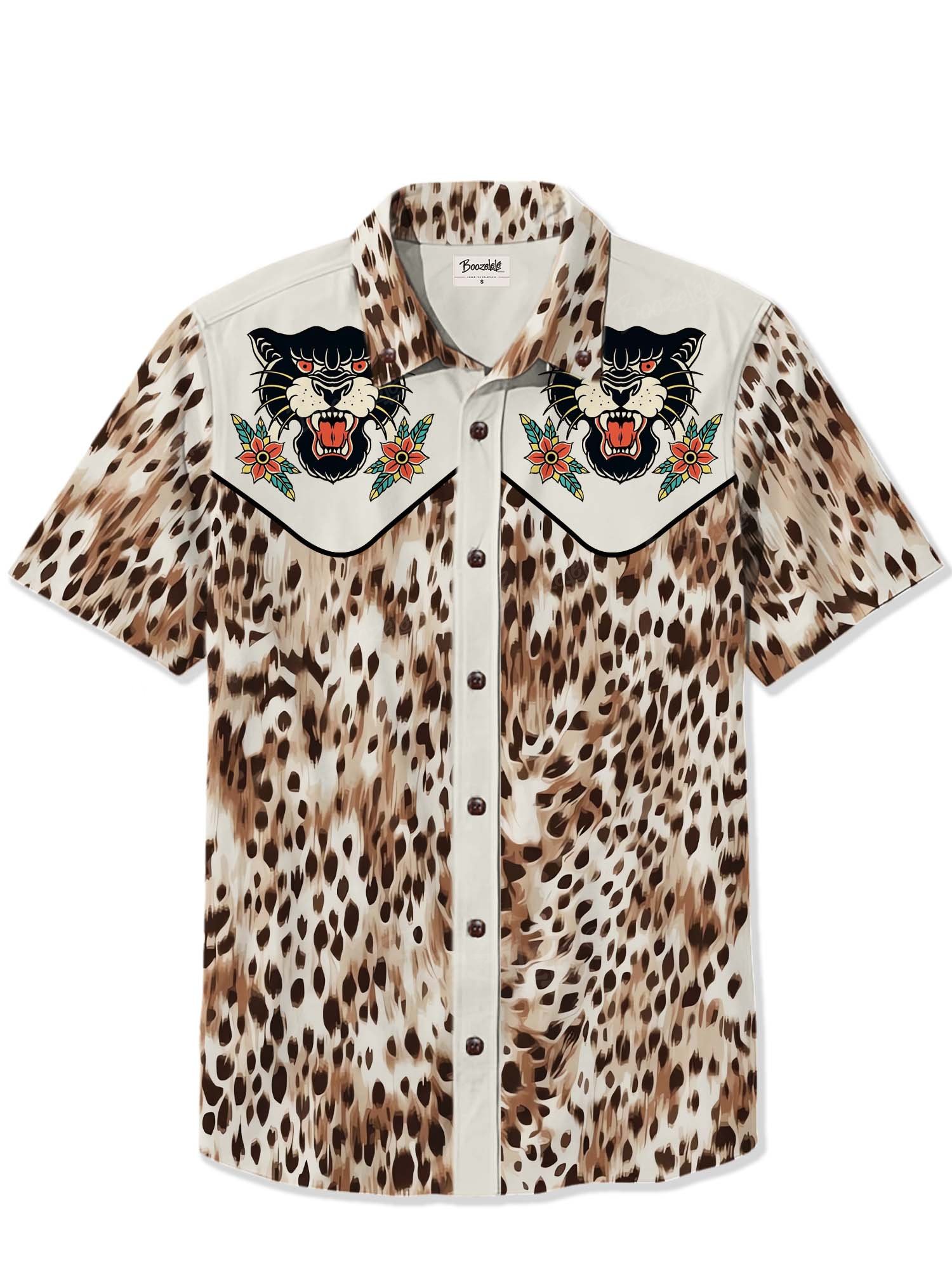 Vintage Leopard - 100% Cotton Shirt