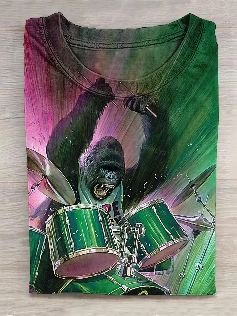 Drummer For The Gorillas T-shirt Eagerlys
