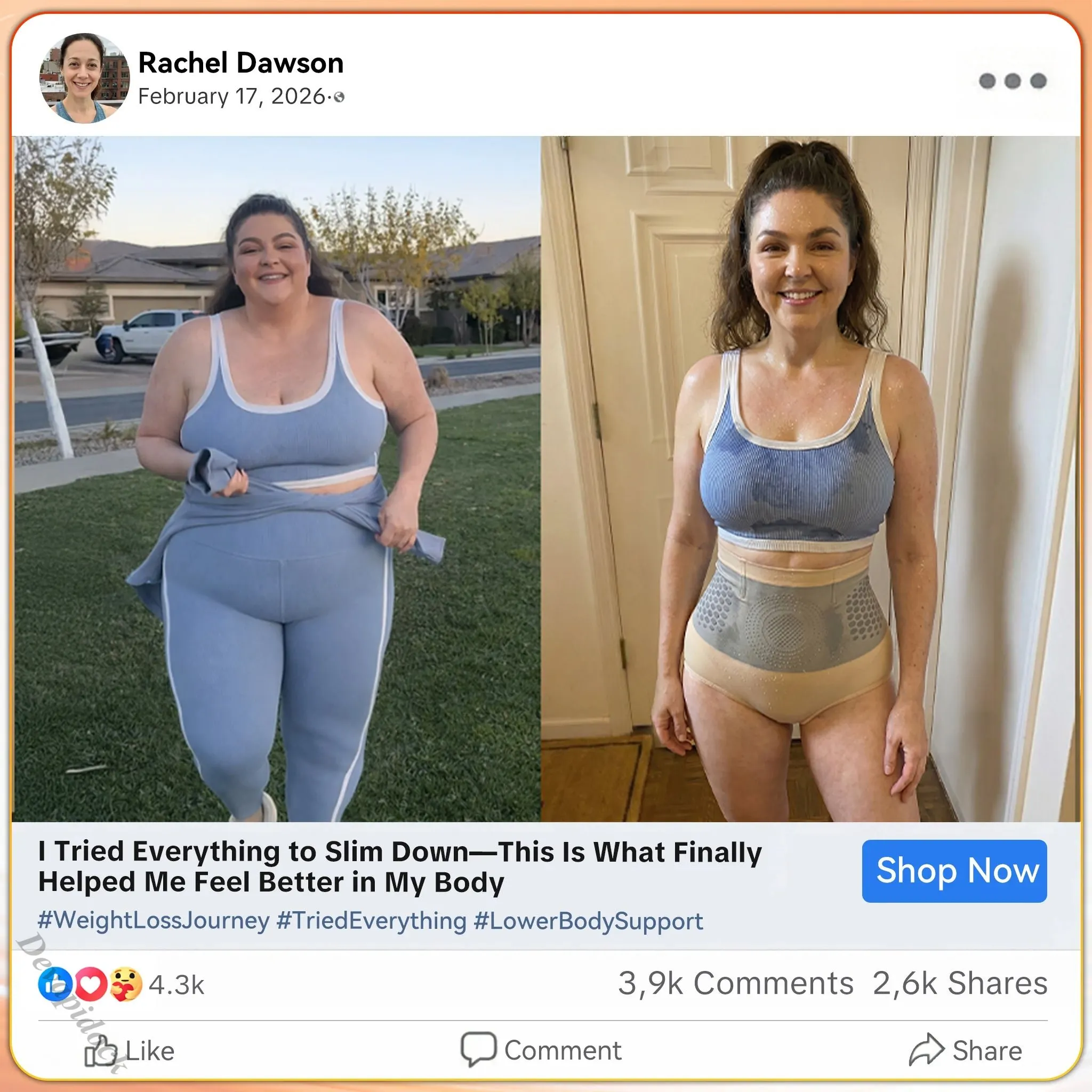 Customer testimonial sculpting results