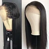 Glueless Black Long Natural Hairline Straight Wig