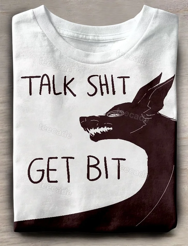 Teecade Teecade Talk Shit Get Bit T-shirt