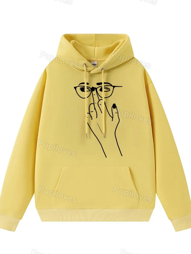 Pupiloves Pupiloves  Glasses Finger Classic Hoodie