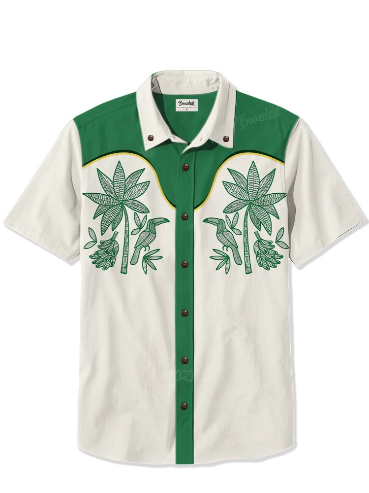 Toucan Under Coconut Tree - 100% Cotton Shirt