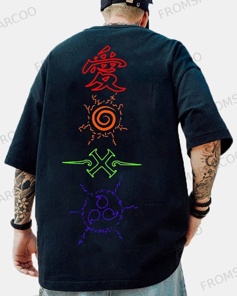Unisex Anime Personalized Large Print T-Shirt