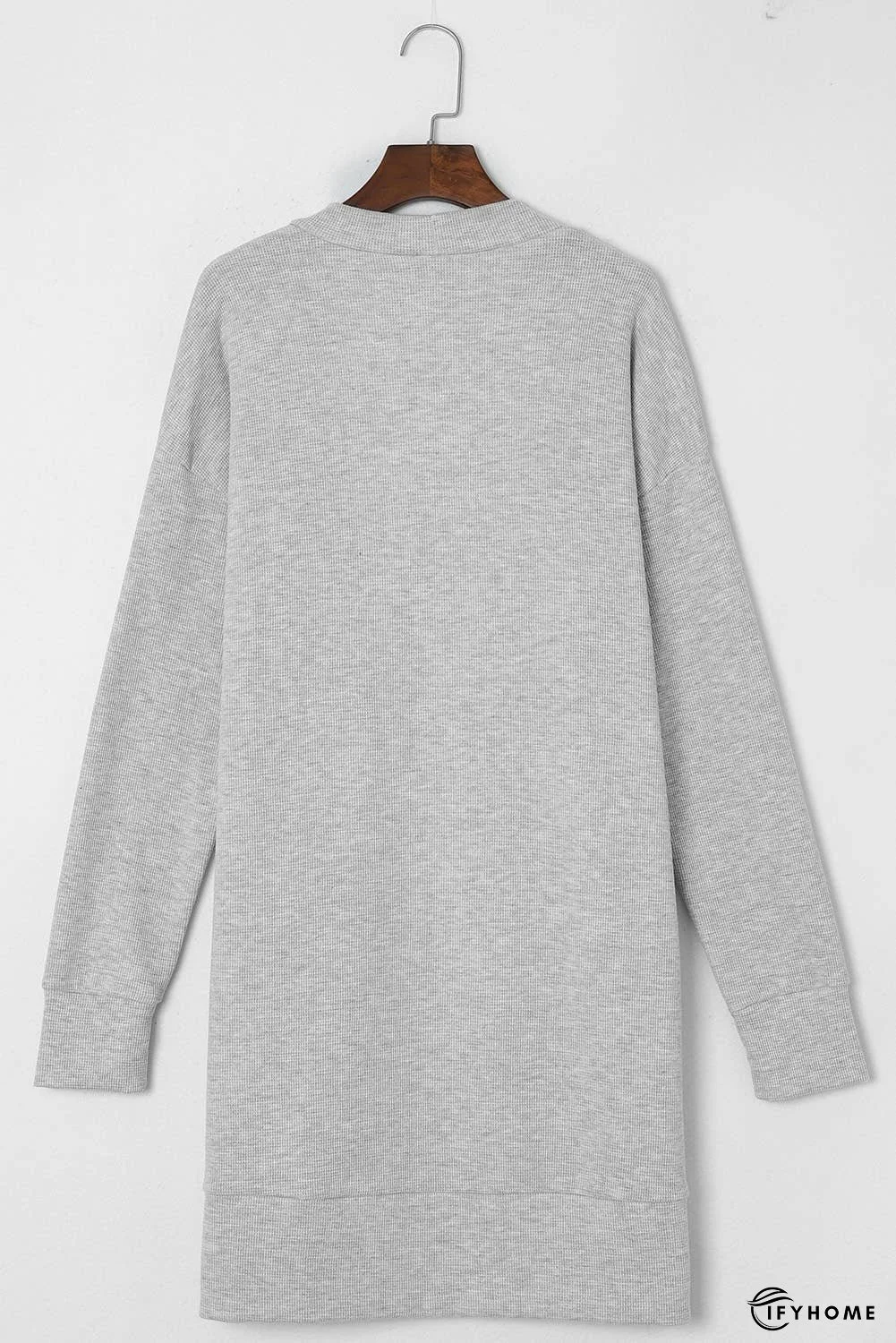 Thermal Waffle Knit Pocketed Cardigan | IFYHOME