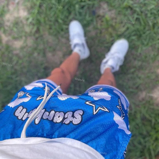 Sopula Retro Street Fashion Hip Hop Mesh Shorts