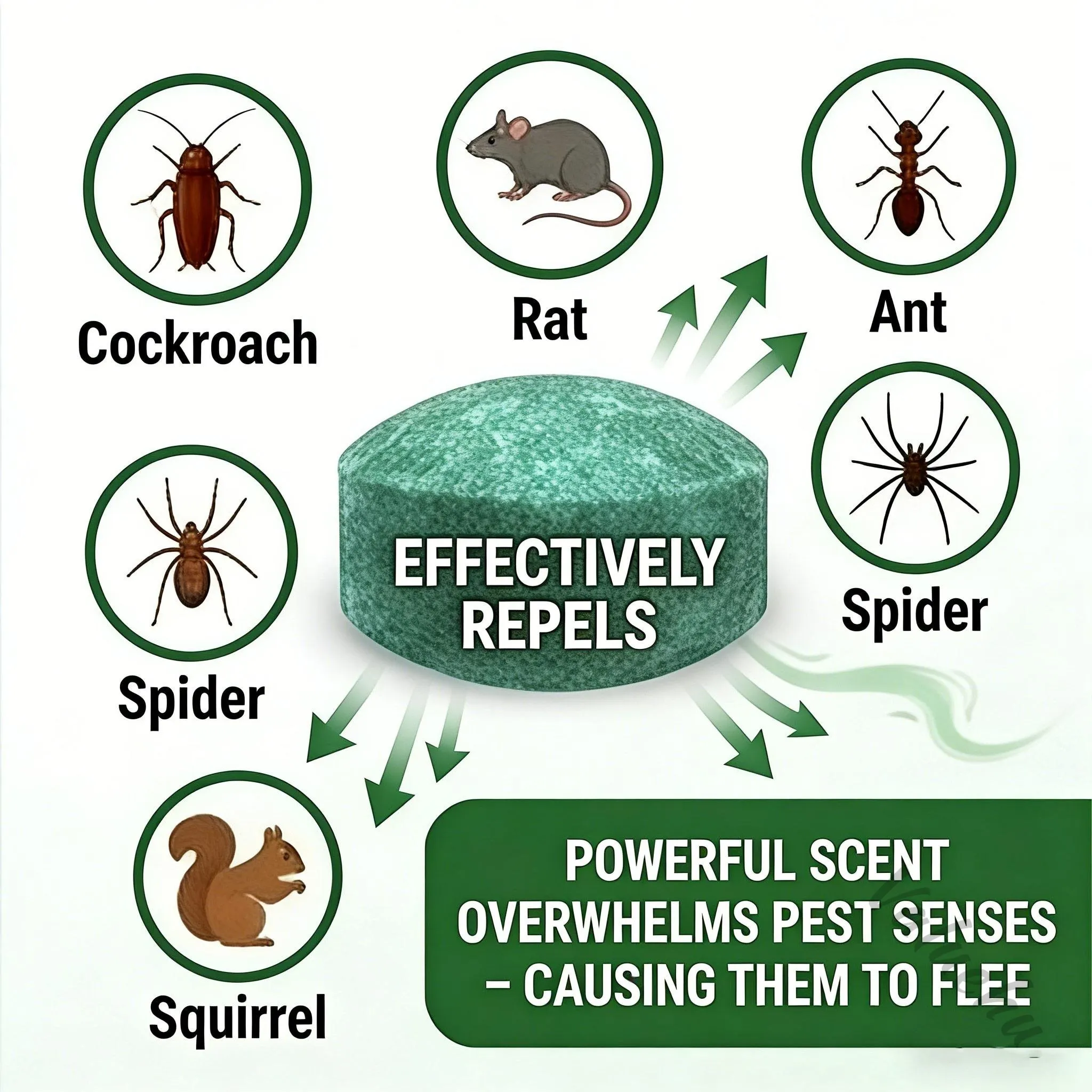 12 - Pack Popular Natural Rodent Repellent Balls! Infused with peppermint and lemon oil, these balls effectively deter squirrels, rats, spiders, and other pests. Safe, long - lasting, and easy - to - use for both indoor and outdoor applications.