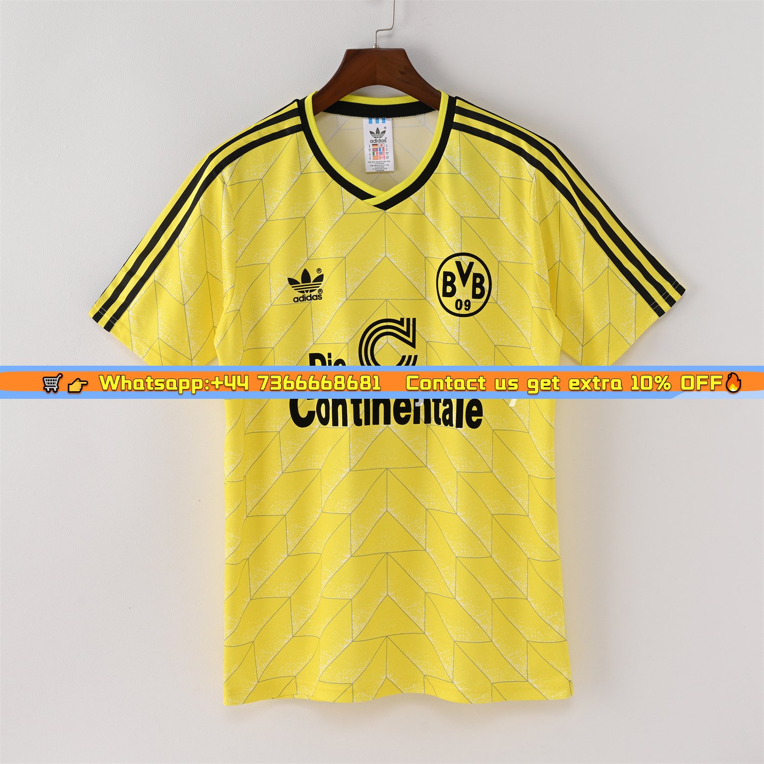 Retro Dortmund 1988-89 Home Jersey
