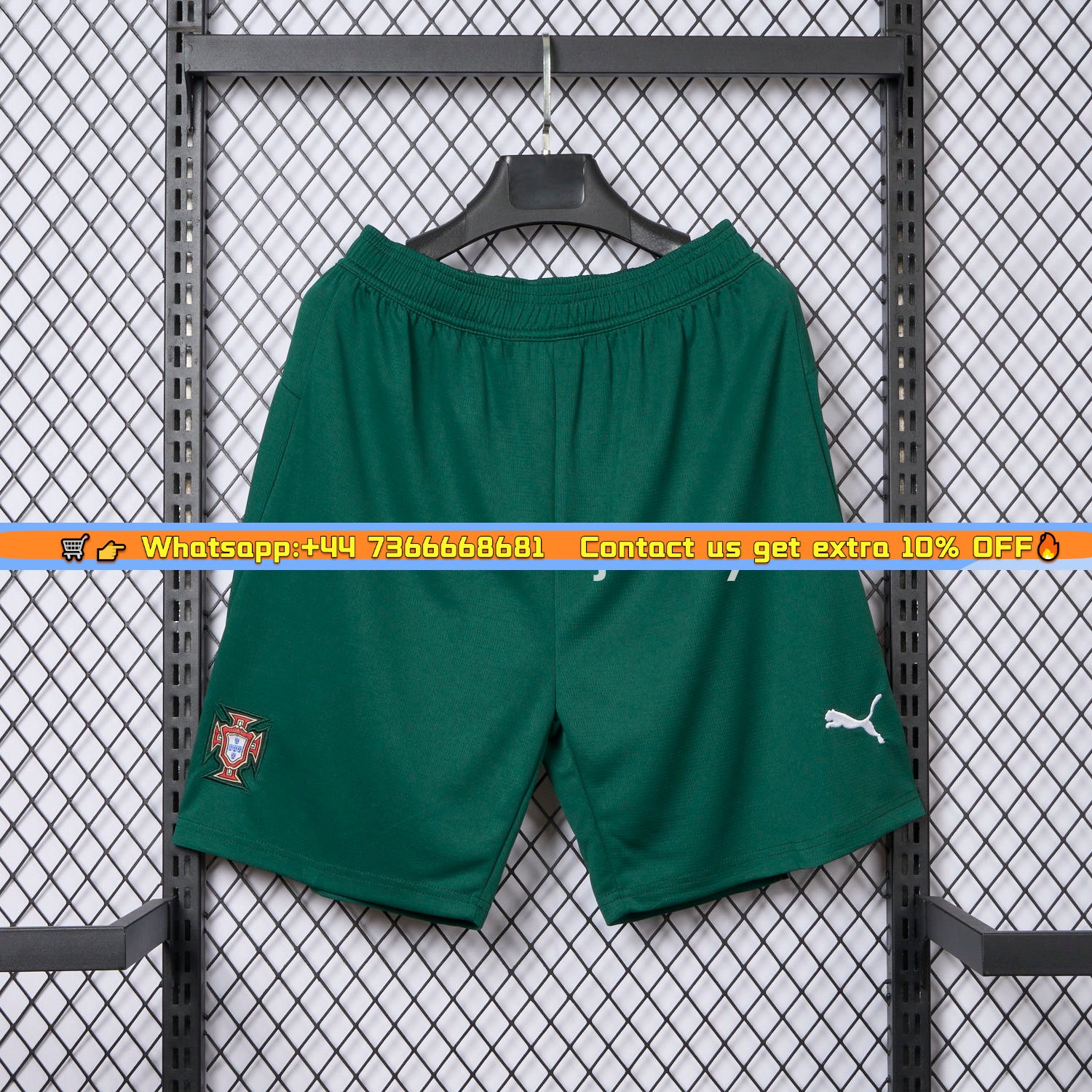 Portugal 25-26 Home Green Shorts - Fans Version