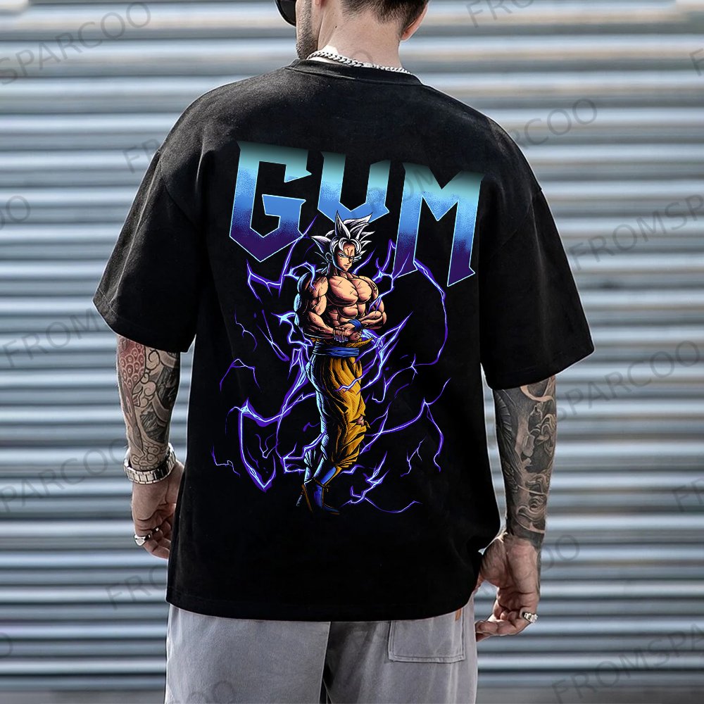 Unisex Oversized Dragon Ball Print T-Shirt