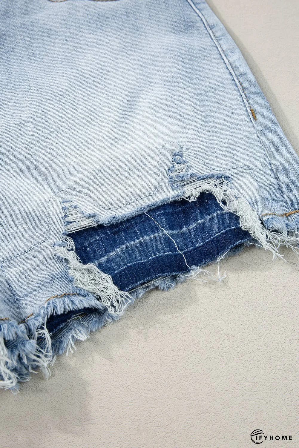 Vintage Washed Raw Edge Jean Shorts | IFYHOME