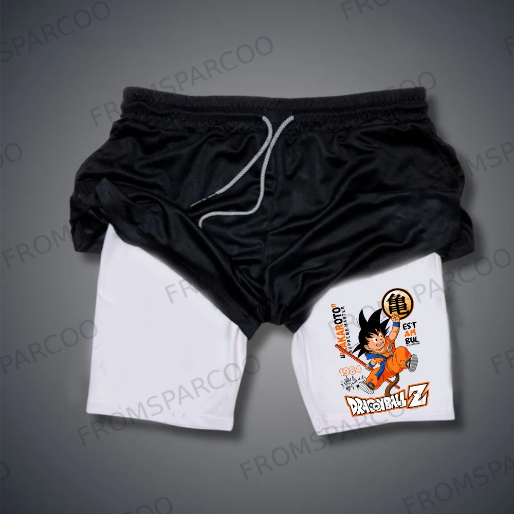 Casual Dragon Ball Anime Print Shorts