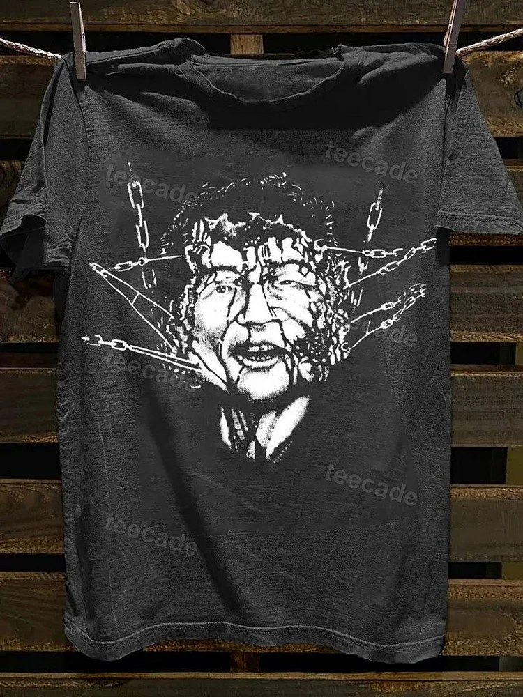 Teecade Teecade Horror Chain Portrait T-shirt