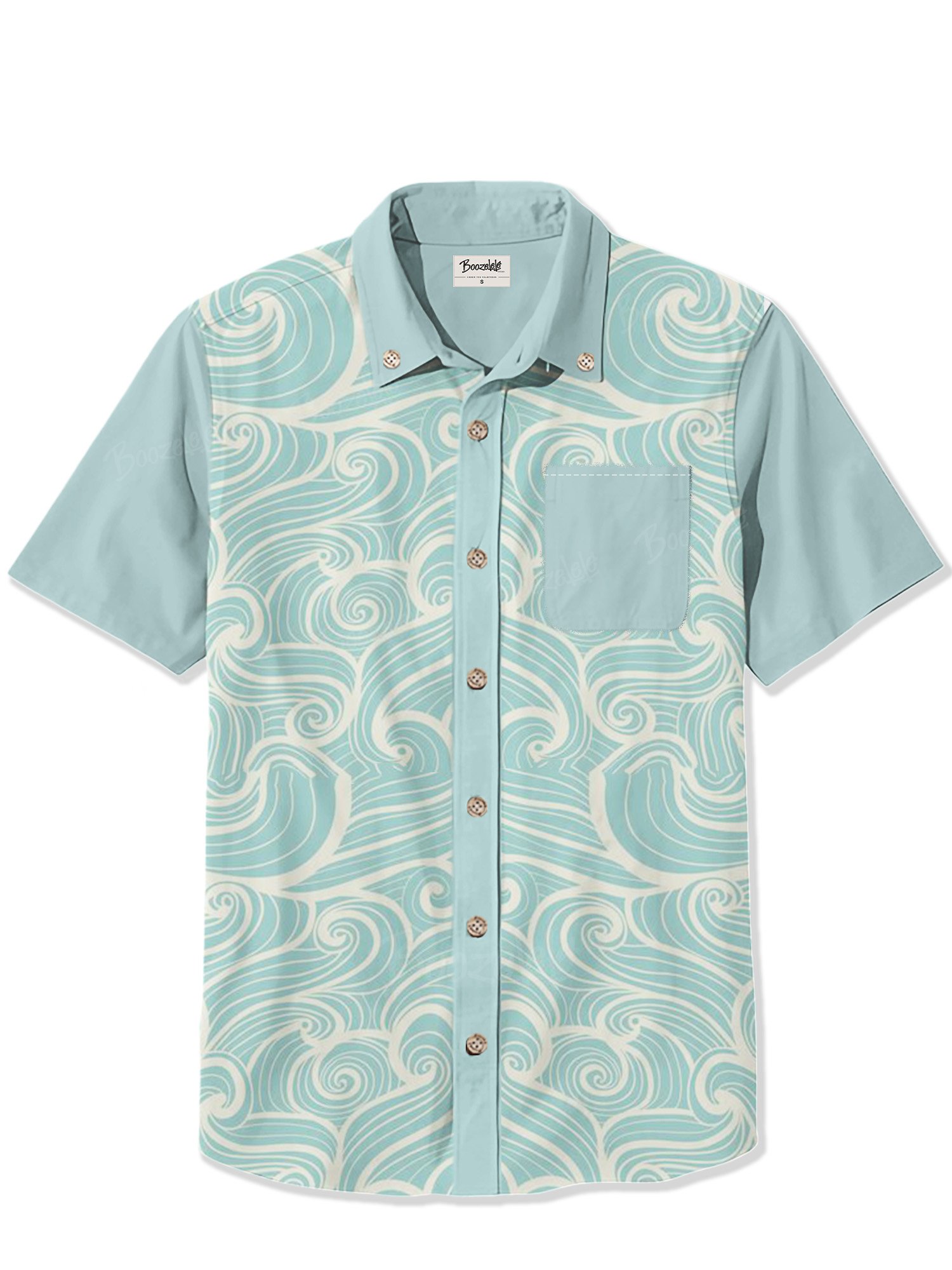 Blue Ocean Pattern - 100% Cotton Shirt
