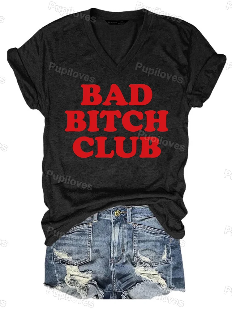 Pupiloves Pupiloves Bad Bitch Club Vintage T-shirt
