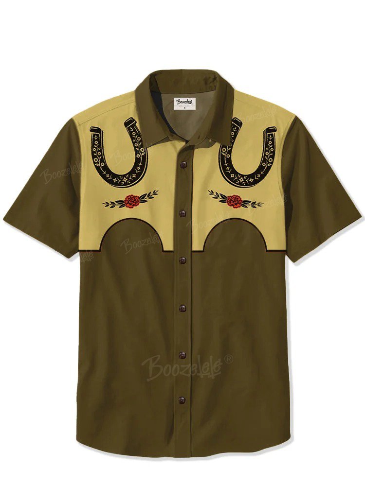 Rose Horseshoe - 100% Cotton Shirt