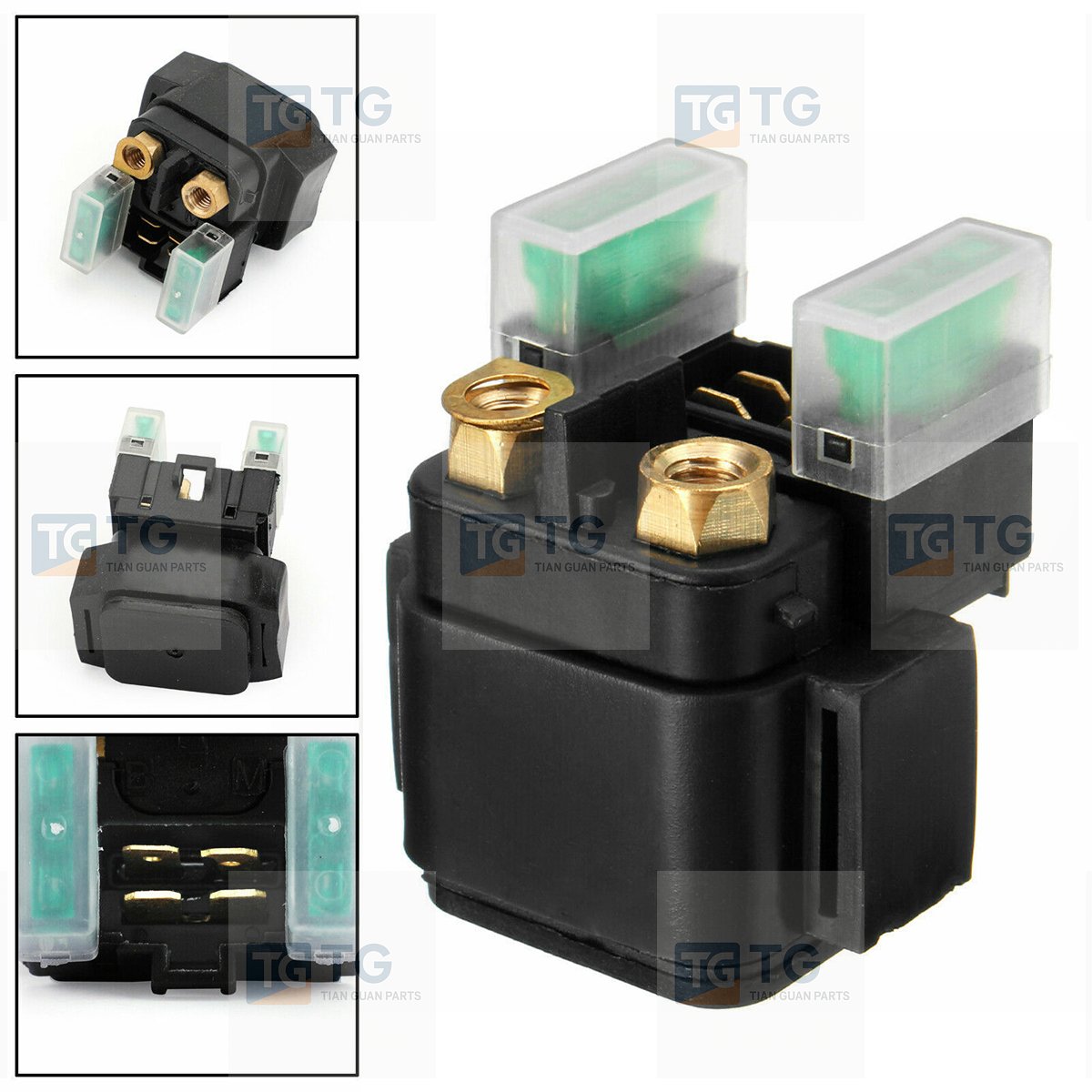 Starter Solenoid Relay Compatible with Kawasaki Suzuki Yamaha 12V Professional Motor Starter Relay Solenoid Sturdy Motorbike