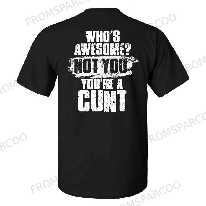 Who's Awesome? Printed Men's T-shirt