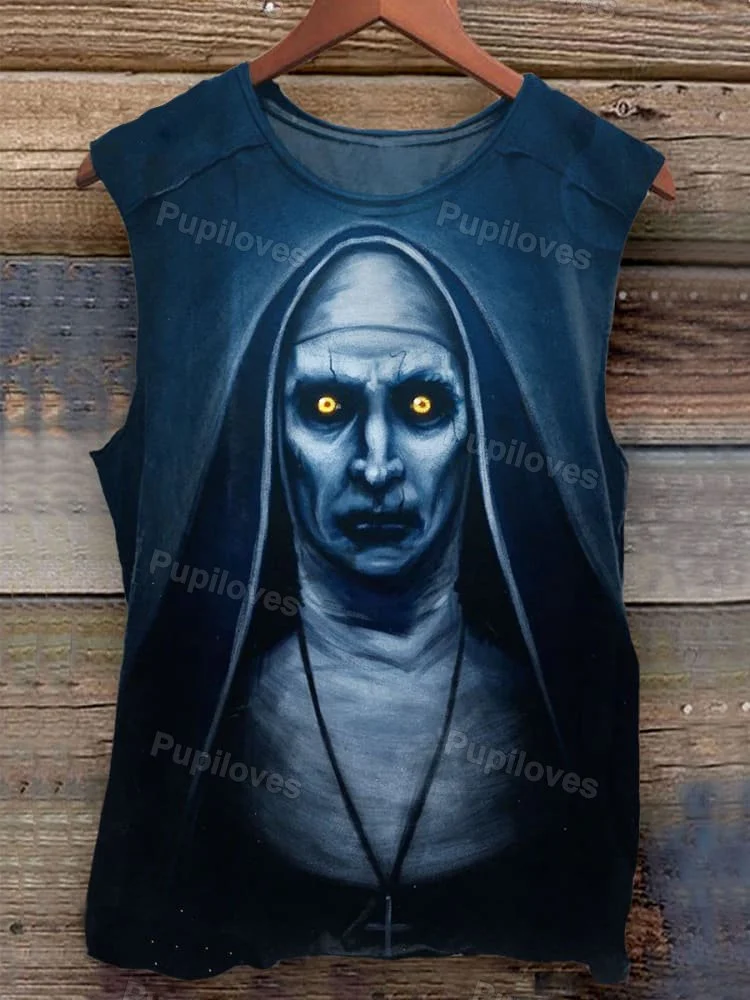 Pupiloves Pupiloves Valak Painting Art Print Casual Tank Top