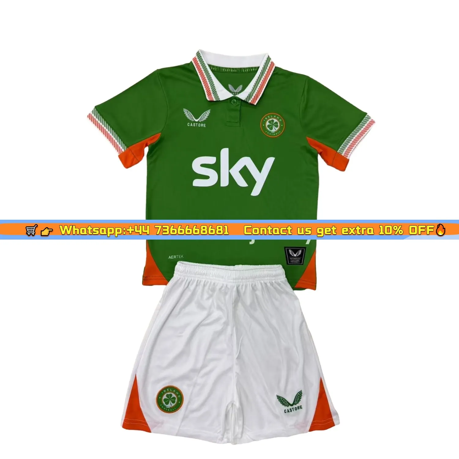 Ireland 25-26 Home Men's Adult Jersey Set - Fans Version