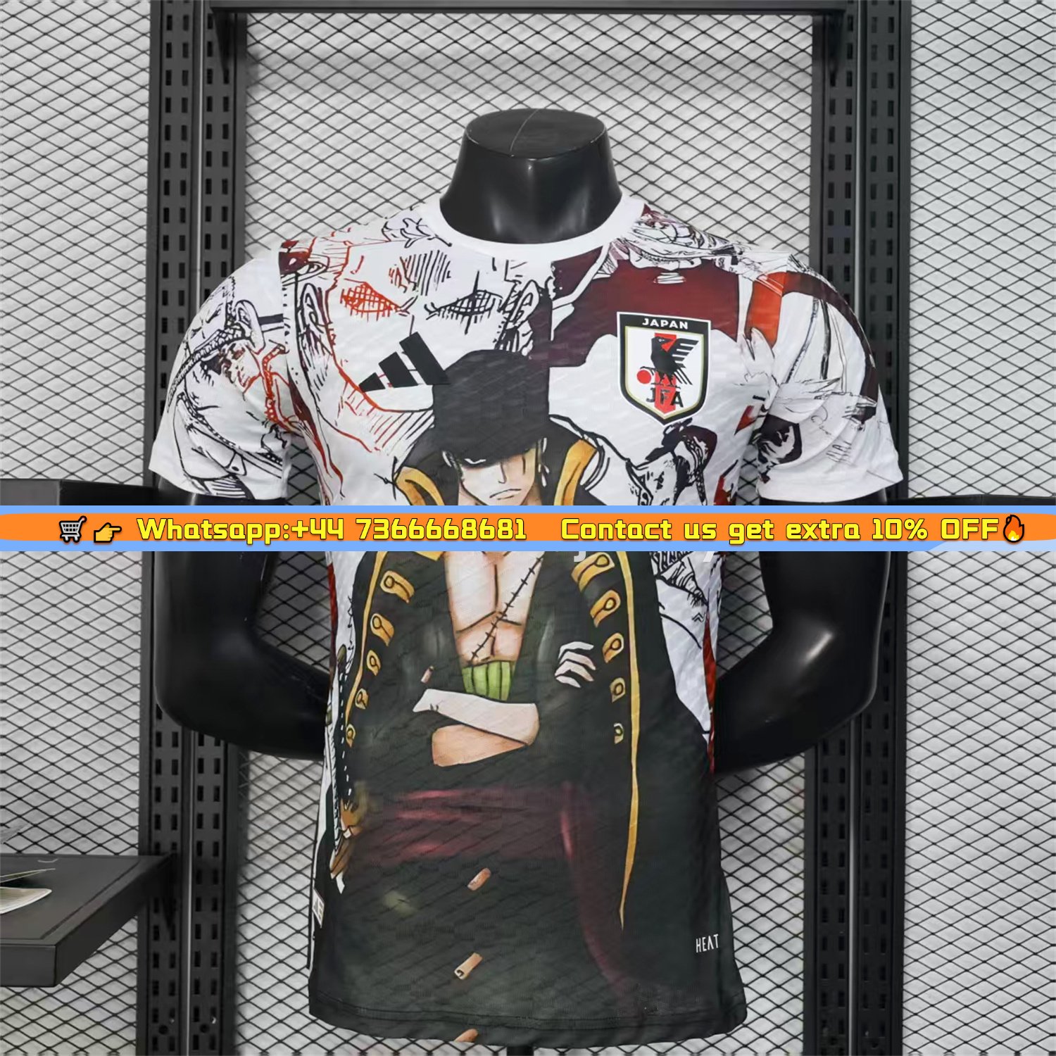 Japan 25-26 Roronoa Zoro White Special Jersey - Player Version