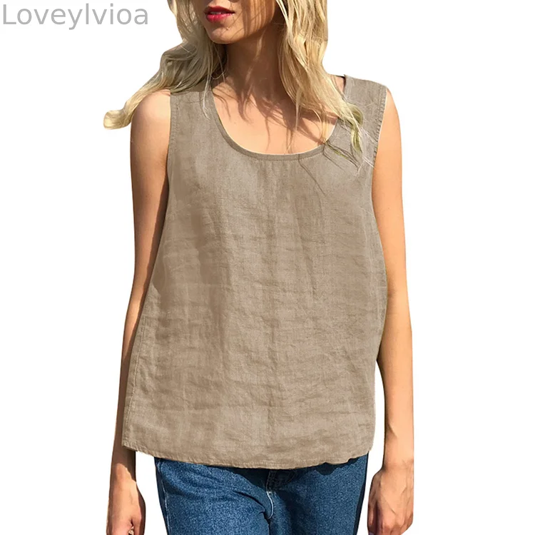Vintage Casual Linen Cotton Comfort Vest
