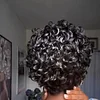 New Glueless Wig Best Design Black Pixe Cut Hair Short Curly Wig