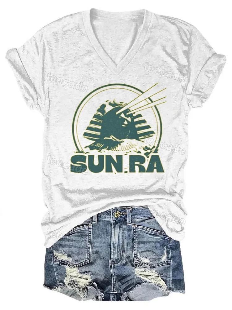 Teecade Teecade Sun Ra V-neck T-shirt