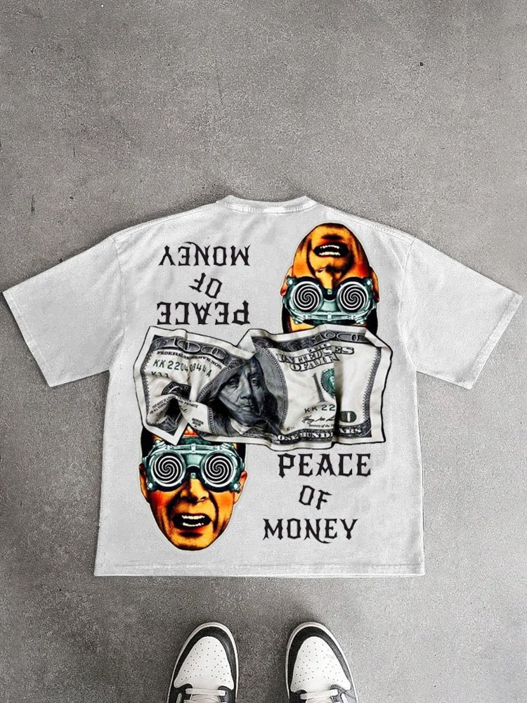 Peace Of Money Printed T-shirt