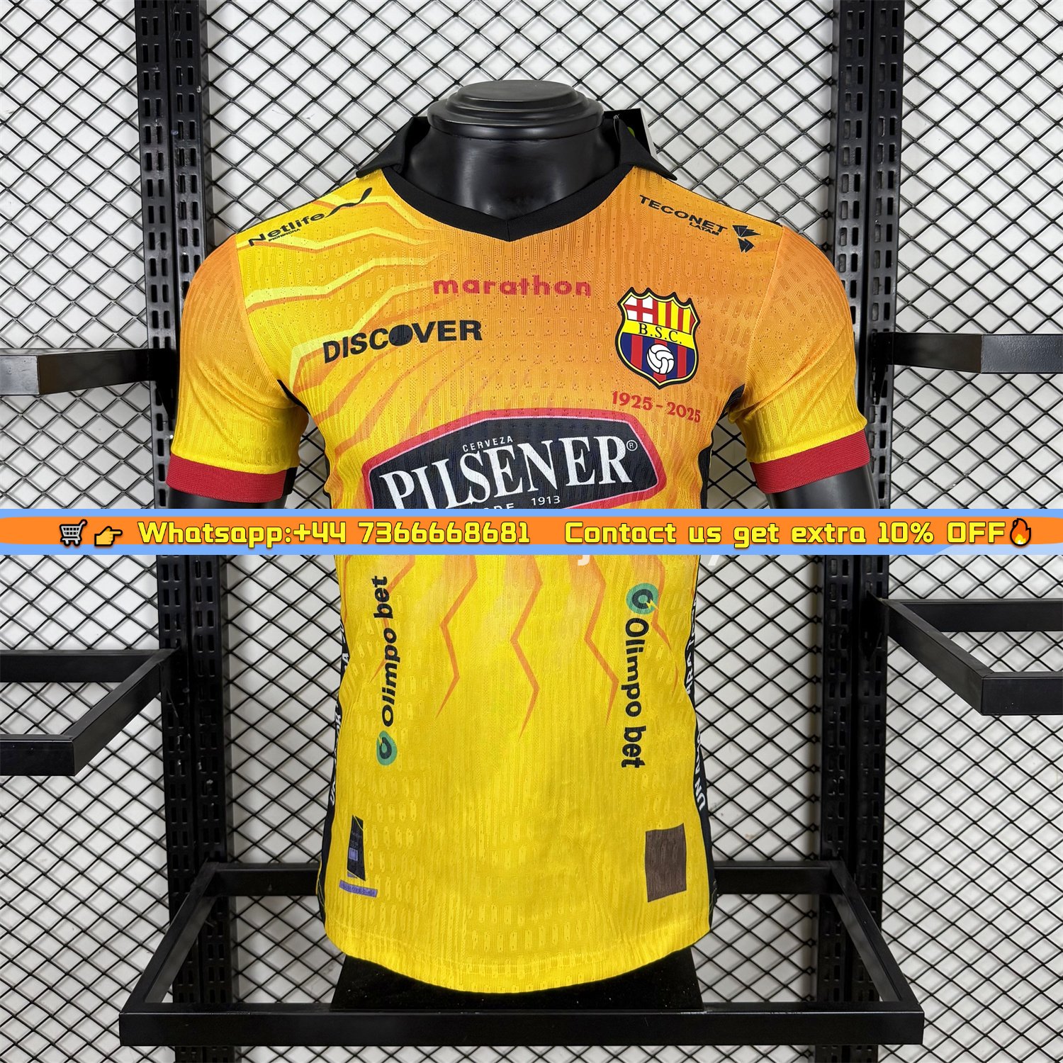 Barcelona Sporting Club 2025 Centennial Jersey - Player Version