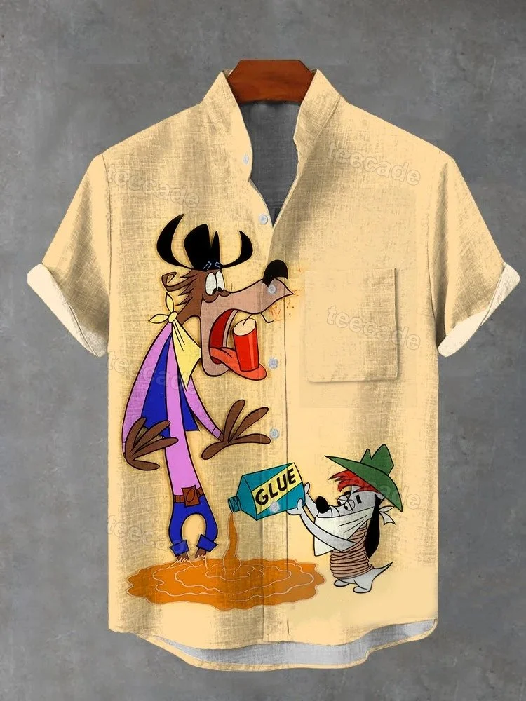 Teecade Teecade Anime Glue Prank Art Print Shirt