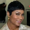 Glueless Super Short Wig 2Inch Straight Pixe Cut Hair