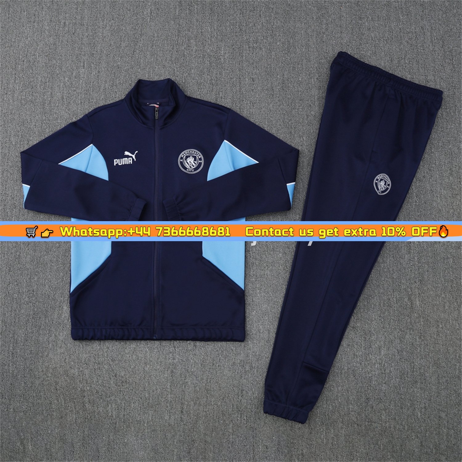 Manchester City 25-26 Jacket Training Tracksuit - Deep Blue Jackets & Pants