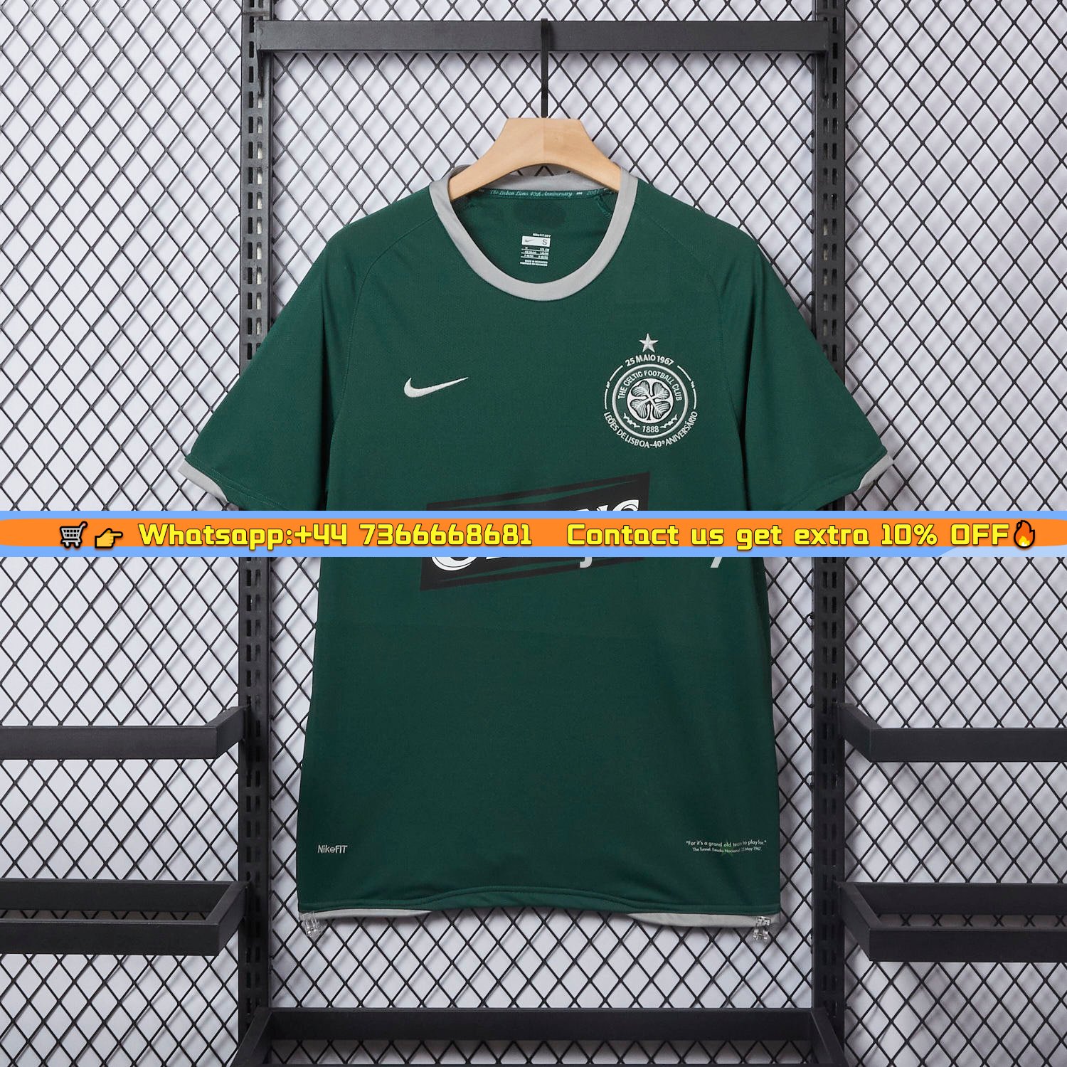 Retro Celtic 2006-07 Champions League 40th Anniversary Away Jersey