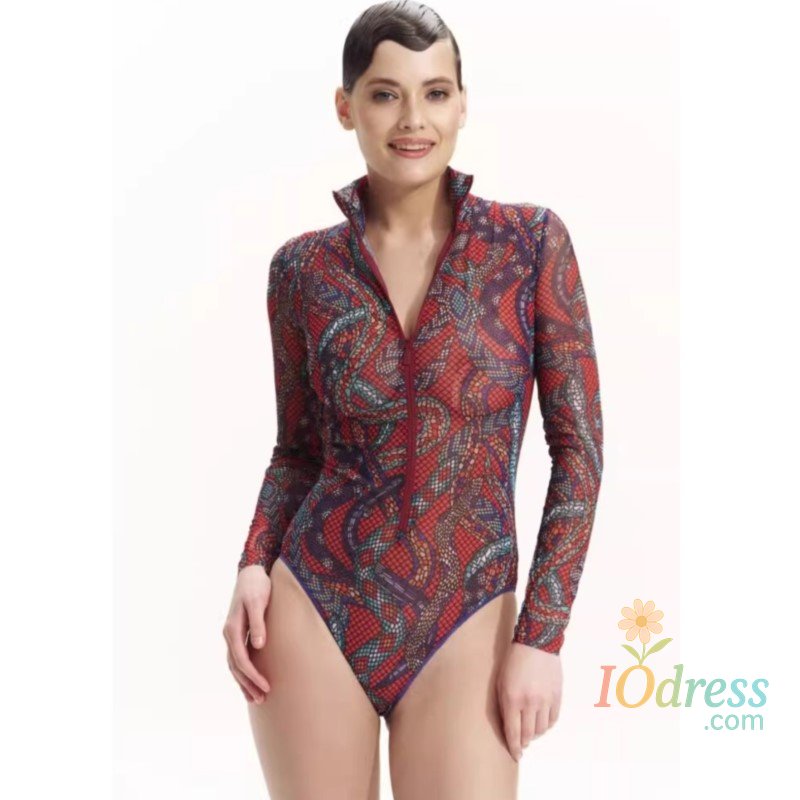 IO Dress New High Waist Sexy Swimsuit Women Summer Bathing Suit Bikini Set Long Sleeve Swimwear Women Beach Swimming Suit For Female
