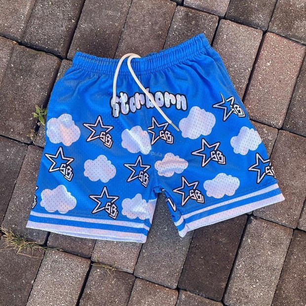 Sopula Retro Street Fashion Hip Hop Mesh Shorts