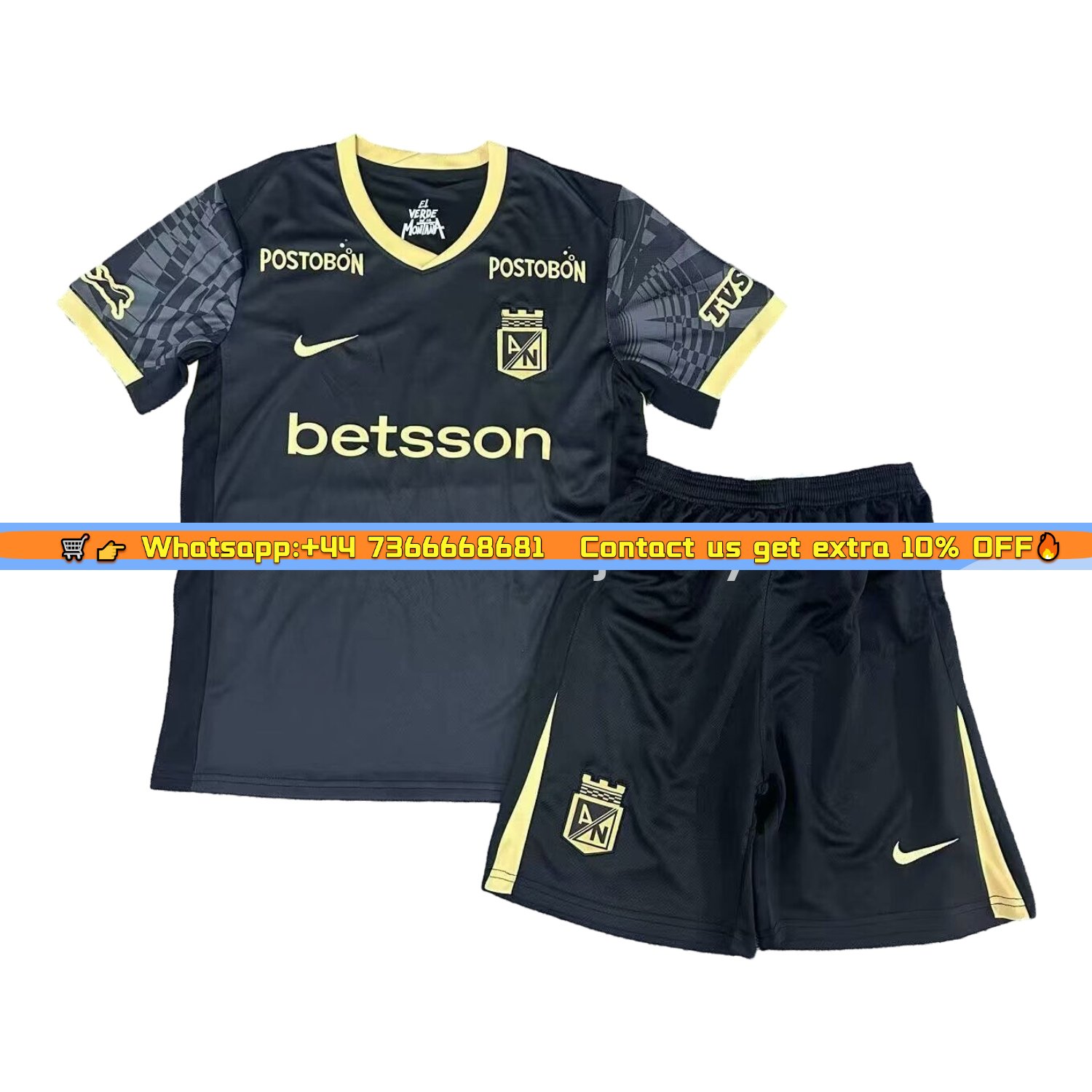 Atlético Nacional 25-26 Away Kids Kit