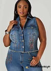 Crystal Denim Vest
