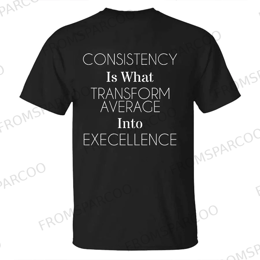 Consistency Is What Transform Average Printed Men's T-shirt