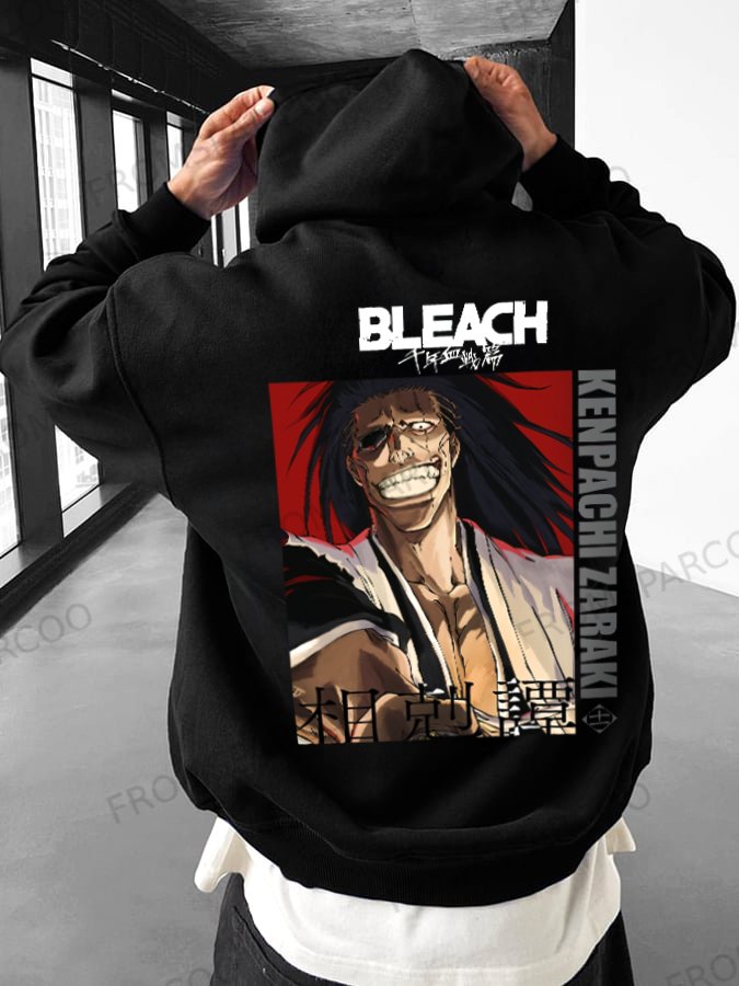 Kenpachi Unisex Casual Anime Print Oversized Hoodie